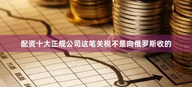 配资十大正规公司这笔关税不是向俄罗斯收的